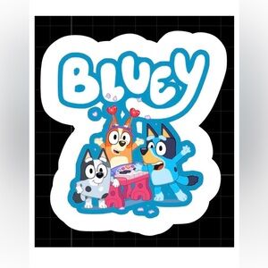 Bluey waterproof vinyl sticker